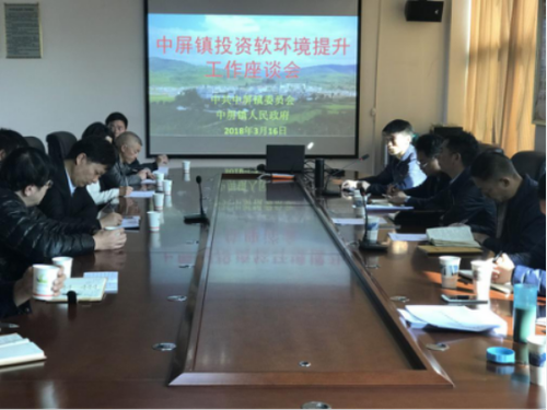 中屏镇信息第31期——中屏镇召开投资软环境提升工作座谈会48