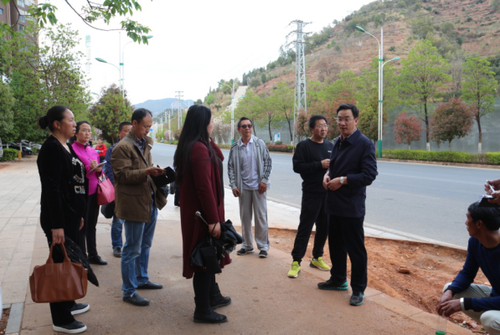 副县长莫佳鑫同志对迎接国家园林县城复查 工作进行现场检查（工作简报2）163