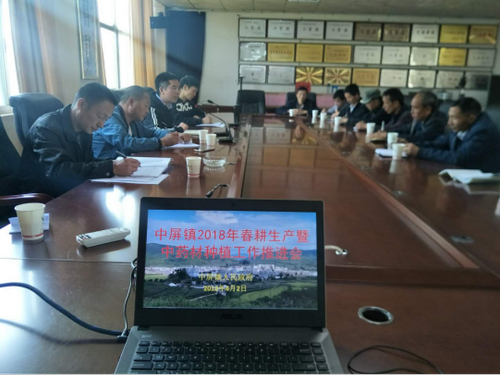 中屏镇信息第42期——中屏镇召开2018年春耕生产暨中草药种植工作推进会188
