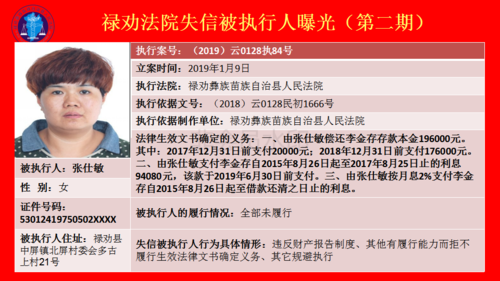 禄劝法院失信被执行人曝光台(第二期）_18