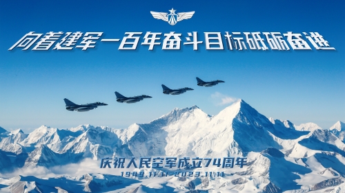 庆祝人民空军成立74周年主题海报 (2) 庆祝人民空军成立74周年主题海报 (2)