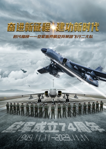 庆祝人民空军成立74周年主题海报 (11) 庆祝人民空军成立74周年主题海报 (11)