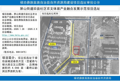 屏山街道旧县社区农文体旅产业融合发展示范项目选址