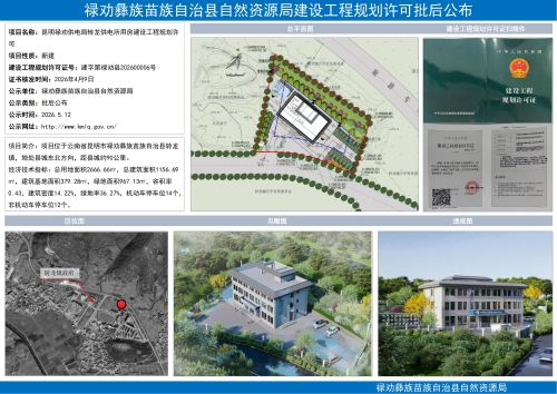 2026.5.12昆明禄劝供电局转龙供电所用房项目建设工程规划许可批后公布